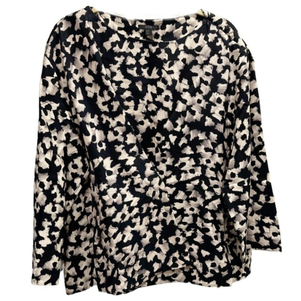 Cos‎  Women's Size 12 Contemporary Patterned Blouse Top